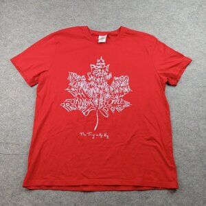 The Tragically Hip Shirt Mens Large Red Maple Leaf Canada Band Graphic Tee